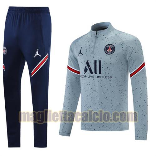 abbigliamento sportivo pullover paris saint germain uomo grigio 2021-22