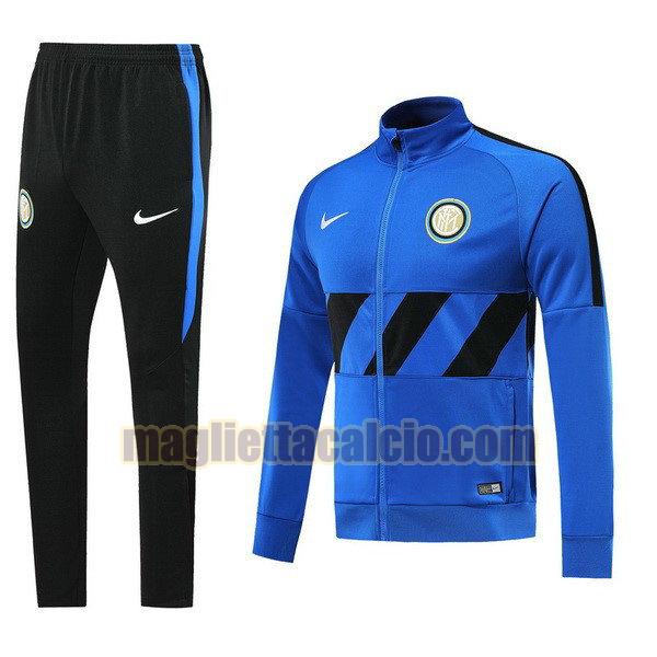 giacca inter milan uomo azzurro 2019-2020