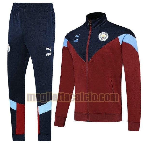 giacca manchester city uomo rosso blu 2019-2020