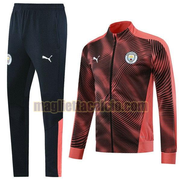 giacca manchester city uomo rosso nero 2019-2020