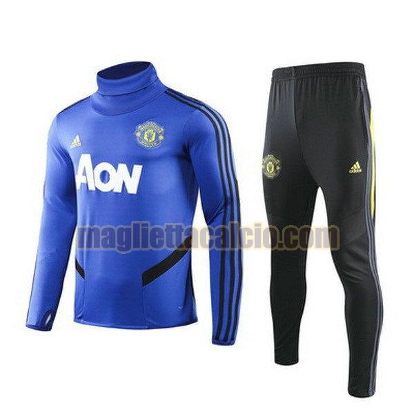 giacca manchester united uomo blu nero giallo 19-20