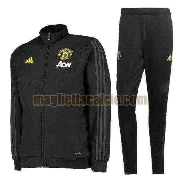 giacca manchester united uomo nero giallo 2019-2020