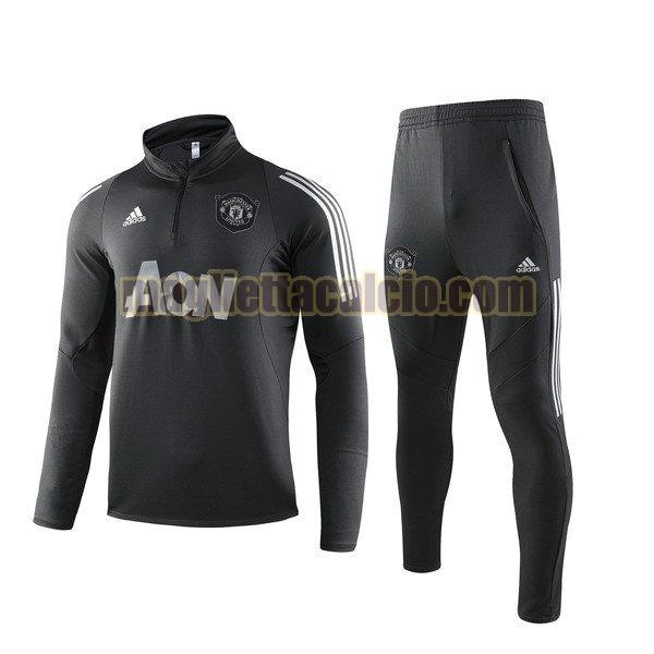 giacca manchester united uomo nero grigio 19-20