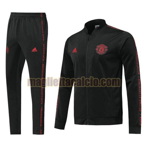 giacca manchester united uomo nero rosso 2019-2020