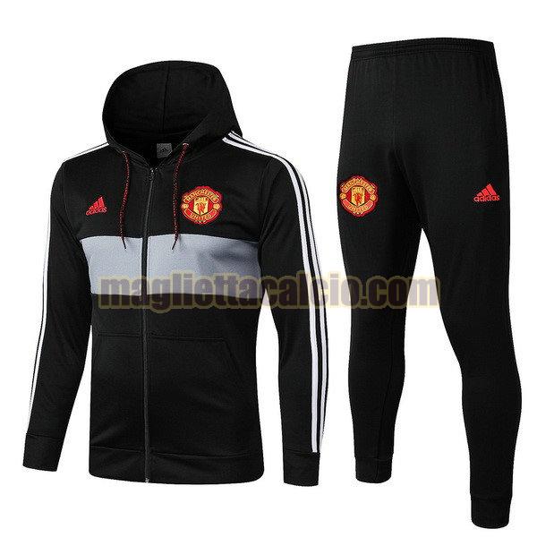 giacca manchester united uomo nero rosso grigio 2020