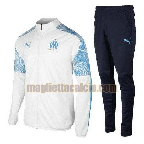 giacca olympique marsiglia uomo bianco 2019-2020