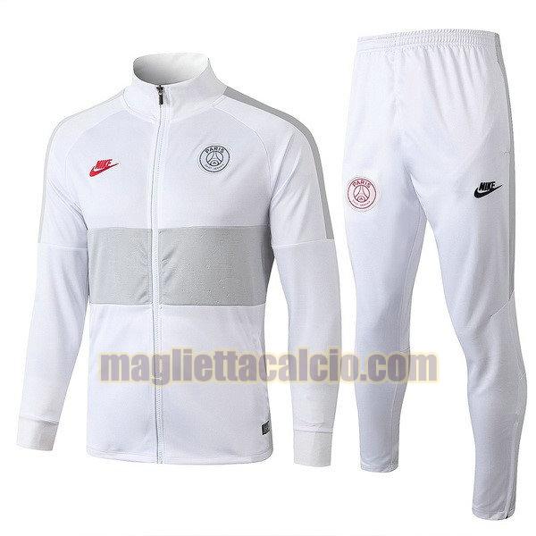 giacca paris saint germain uomo bianco grigio 19-20