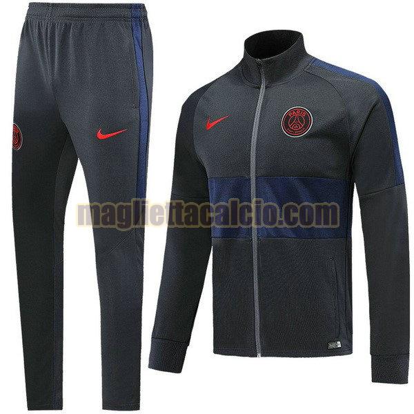 giacca paris saint germain uomo grigio blu 2019-2020