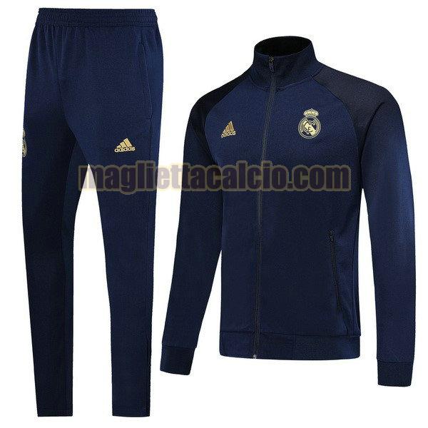 giacca real madrid uomo blu giallo 2019-2020