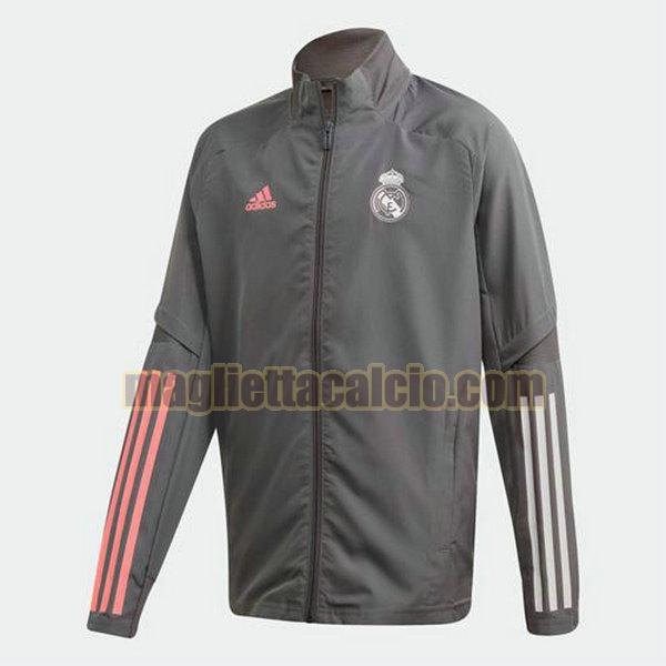 giacca real madrid uomo grigio 2020-2021