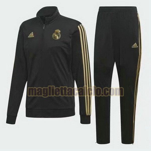 giacca real madrid uomo nero giallo 2020