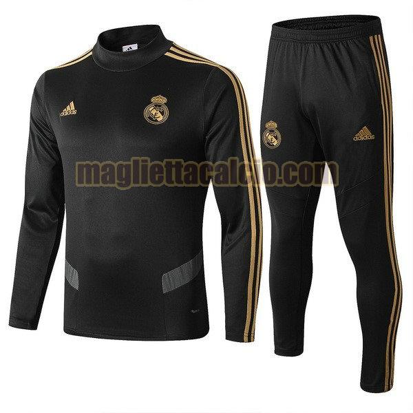 giacca real madrid uomo nero grigio 19-20