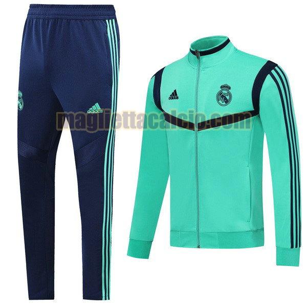 giacca real madrid uomo nero verde 2019-2020