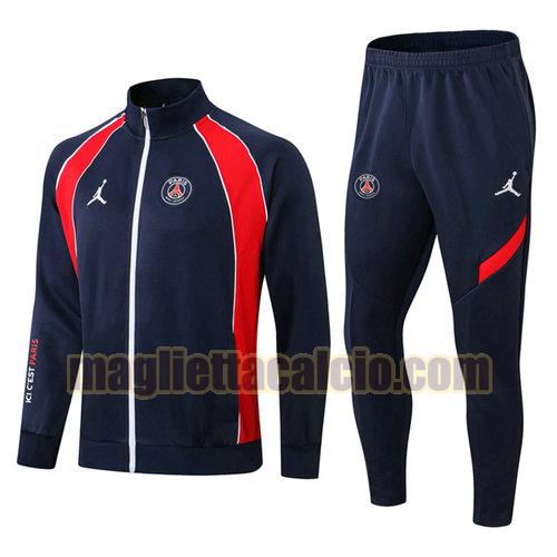 giacca sportiva con zip paris saint germain uomo blu reale 2022-2023