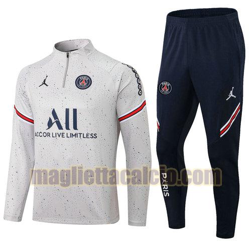 giacca sportiva con zip paris saint germain uomo grigio poco prezzo 2022-2023