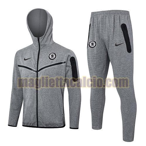 giacche calcio completo chelsea uomo grigio 2024-2025