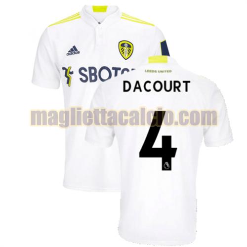 maglia dacourt 4 leeds united uomo prima 2021-2022