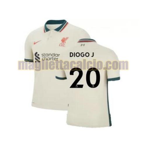 maglia diogo j 20 liverpool uomo seconda 2021-2022