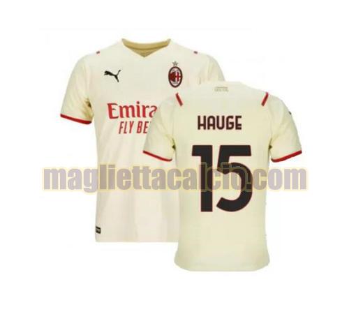 maglia hauge 15 ac milan uomo seconda 2021-2022