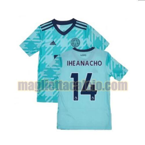 maglia iheanacho 14 leicester city uomo seconda 2021-2022