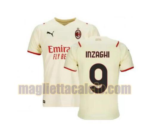 maglia inzaghi 9 ac milan uomo seconda 2021-2022