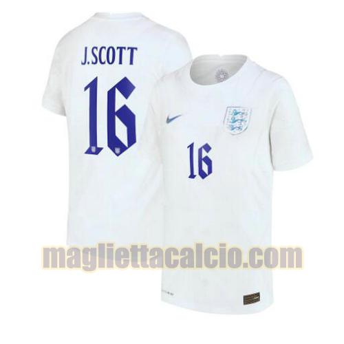 maglia j.scott 16 inghilterra uomo prima 2022-2023