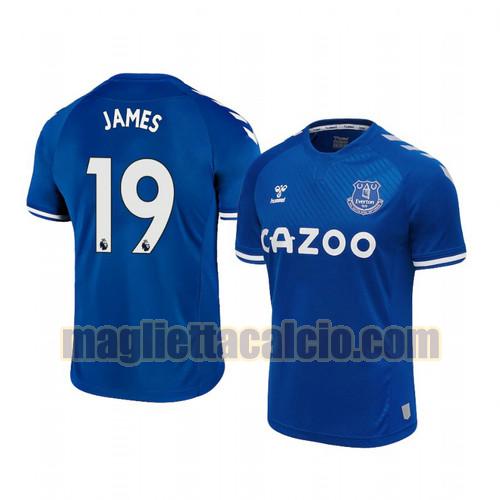 maglia james rodriguez 19 everton uomo prima 2020-2021