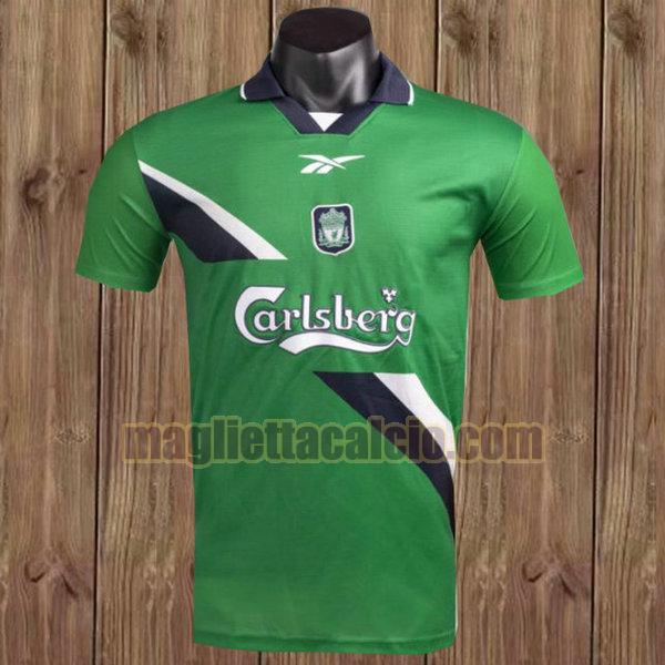 maglia liverpool uomo verde seconda 1999-2000