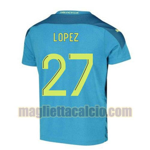 maglia lopez 27 olympique marsiglia uomo terza 2020-2021