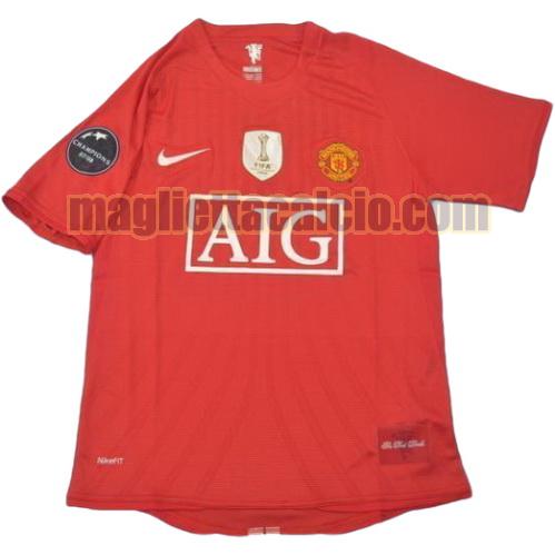 maglia manchester united uomo prima divisa campioni 2008-2009