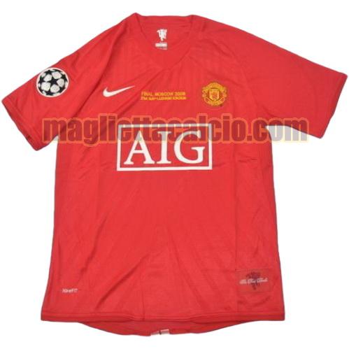 maglia manchester united uomo prima divisa ucl 2008