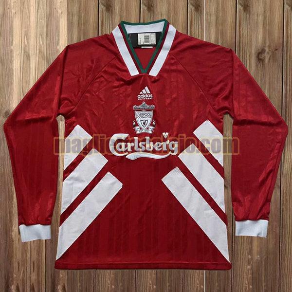 maglia manica lunga liverpool uomo rosso prima 1993-1995