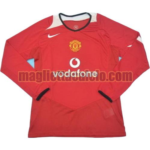 maglia manica lunga manchester united uomo prima divisa 2006-2007