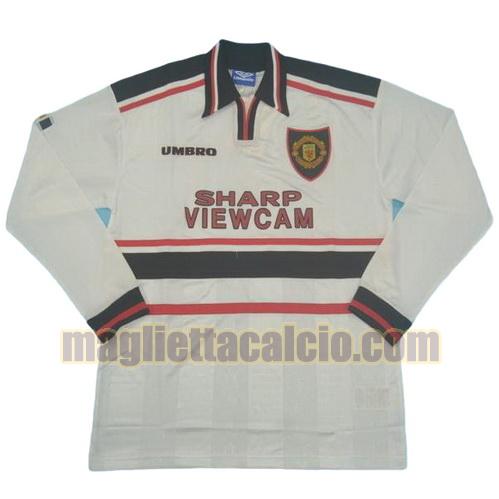 maglia manica lunga manchester united uomo seconda divisa 1998-1999