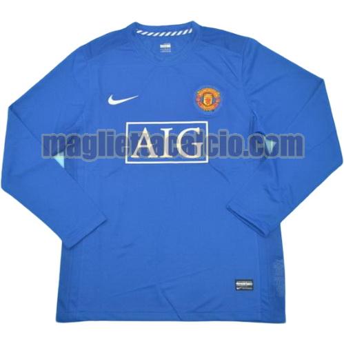 maglia manica lunga manchester united uomo seconda divisa 2008-2009