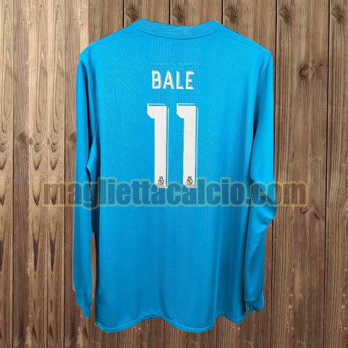 maglia manica lunga real madrid uomo bale 11 terza 2017-2018