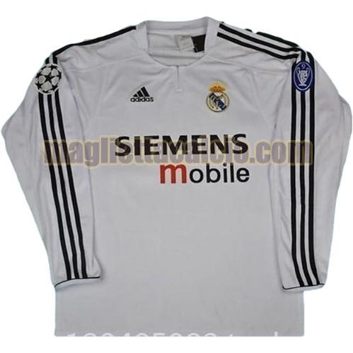 maglia manica lunga real madrid uomo prima divisa 2003-2004