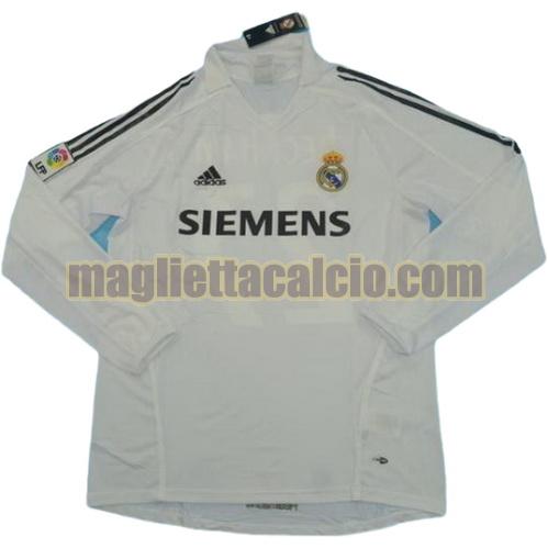 maglia manica lunga real madrid uomo prima divisa 2005-2006