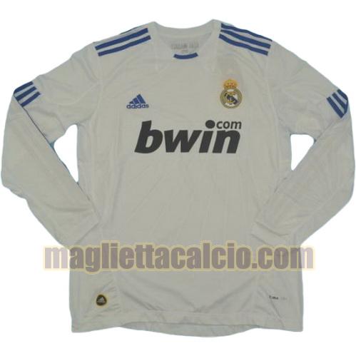 maglia manica lunga real madrid uomo prima divisa 2010-2011