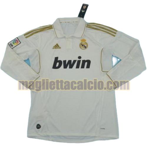 maglia manica lunga real madrid uomo prima divisa 2011-2012