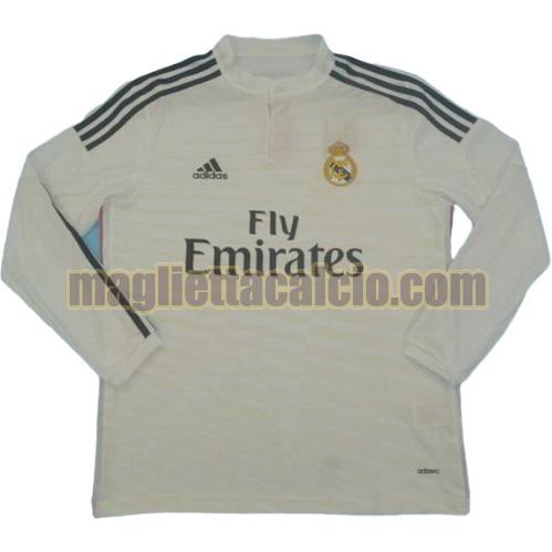 maglia manica lunga real madrid uomo prima divisa 2014-2015