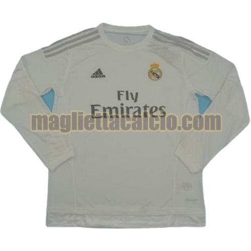 maglia manica lunga real madrid uomo prima divisa 2015-2016