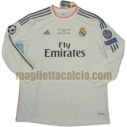 maglia manica lunga real madrid uomo prima divisa ucl 2013-2014