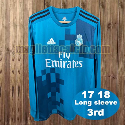 maglia manica lunga real madrid uomo terza 2017-2018