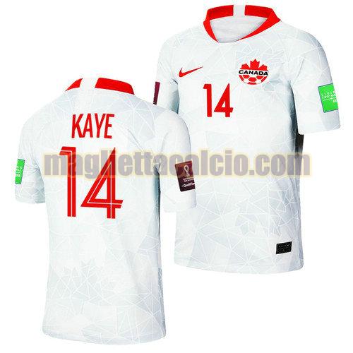 maglia mark anthony kaye 14 canada uomo seconda 2022