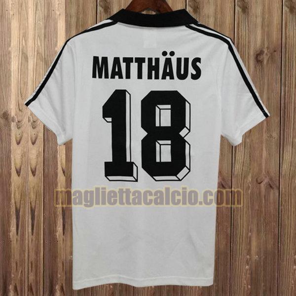 maglia matthaus 18 germania uomo bianca prima divisa 1982