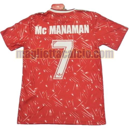 maglia mc manaman 7 liverpool uomo prima divisa 1989-1990