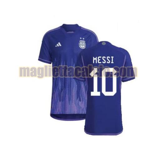 maglia messi 10 argentina uomo seconda 2022