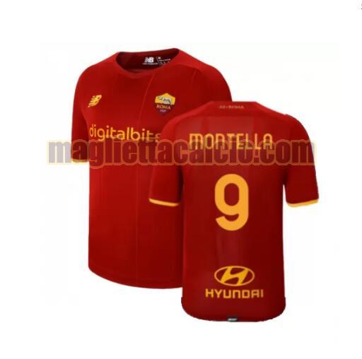 maglia montella 9 as roma uomo prima 2021-2022