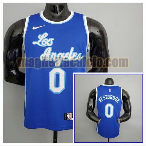 maglia poco prezzo uomo westbrook nba los angeles lakers blu 0